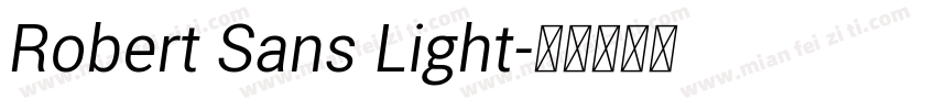 Robert Sans Light字体转换